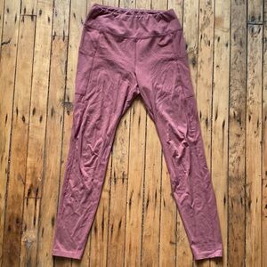 Mate The Label Pink Pocket Leggings, Size Large